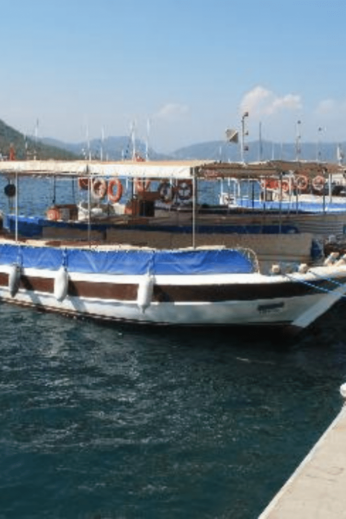 the boat ride from Marmaris to icmeler beach