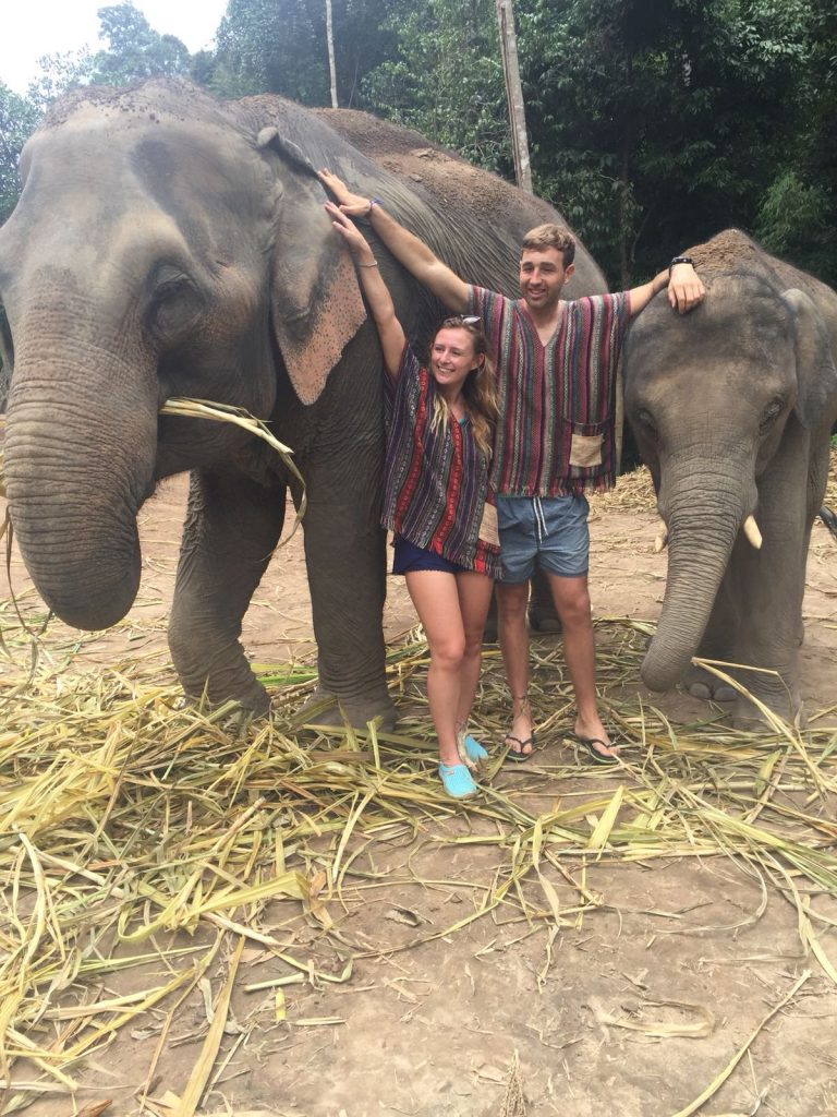 elephant sanctuary Chiang mai tekking and bathing