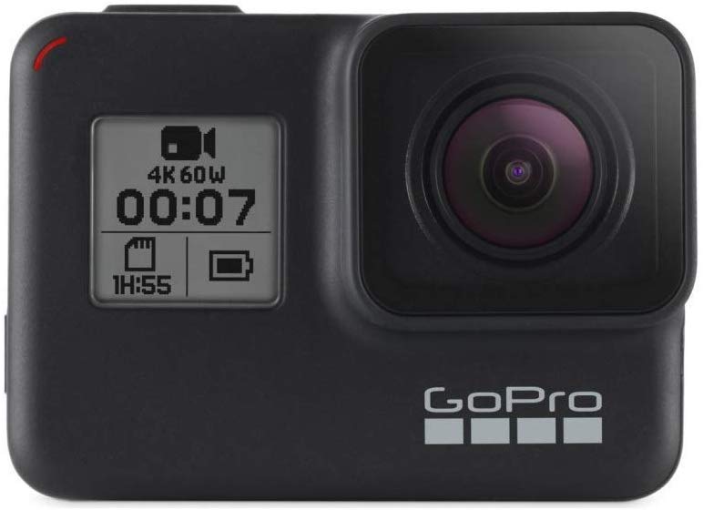 the Go Pro hero 7 camera for travelling