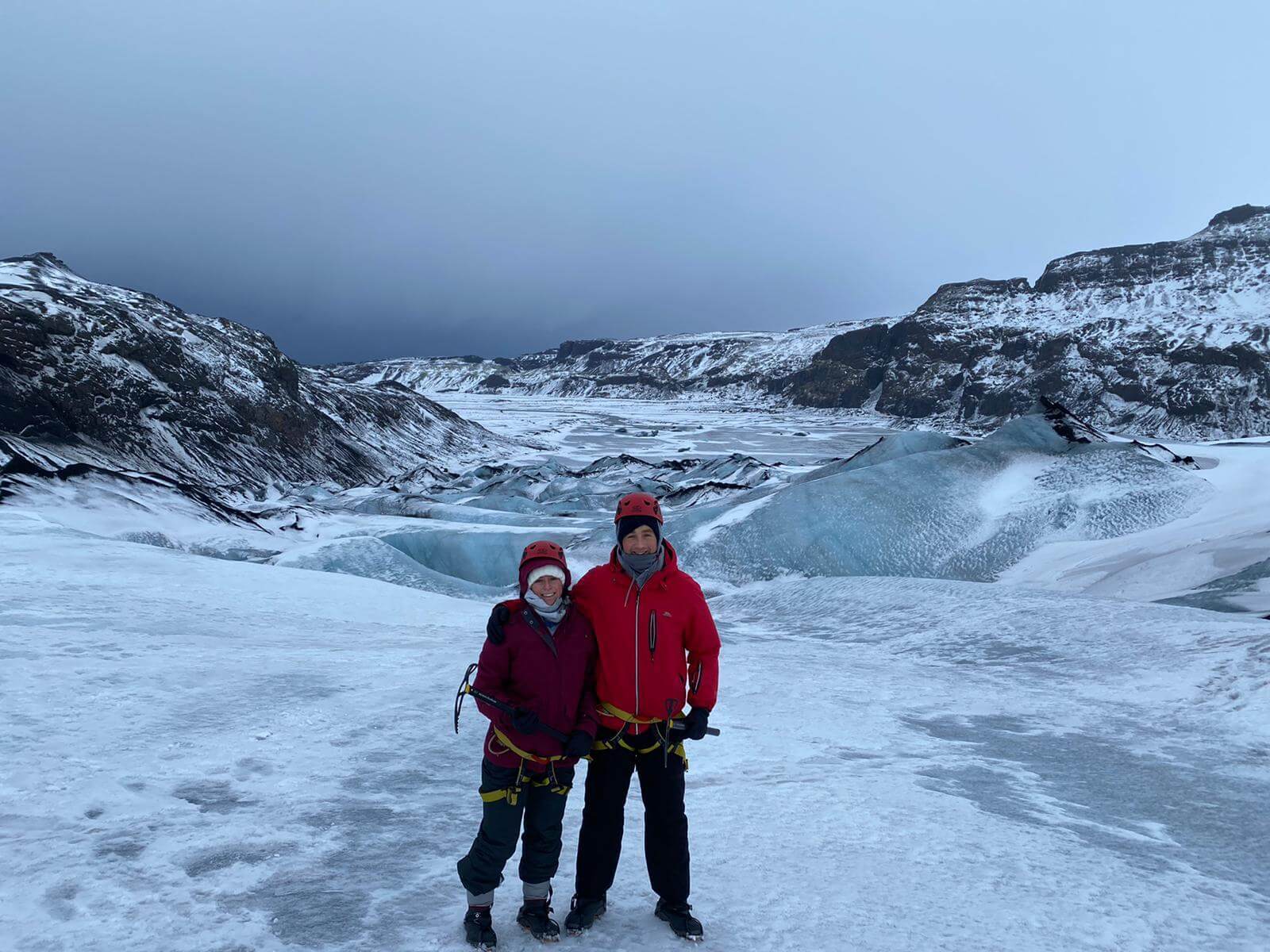 The amazing ice climbing iceland