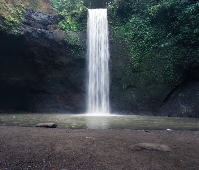 Tibumana waterfall in Ubud bali indonesia