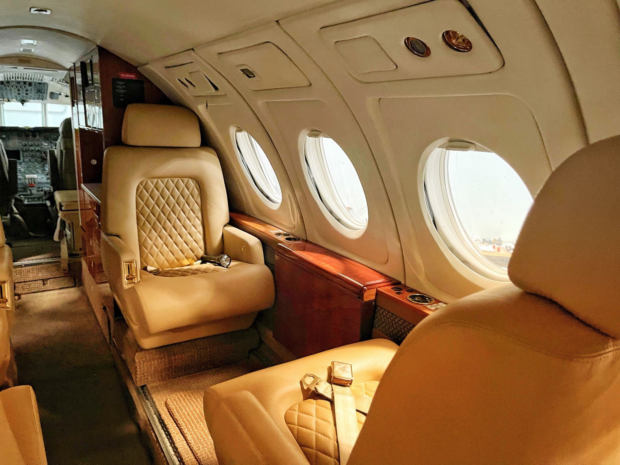 inner part of a private jet