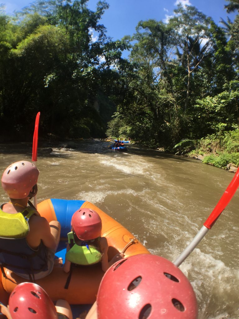 white water rafting of Ubud